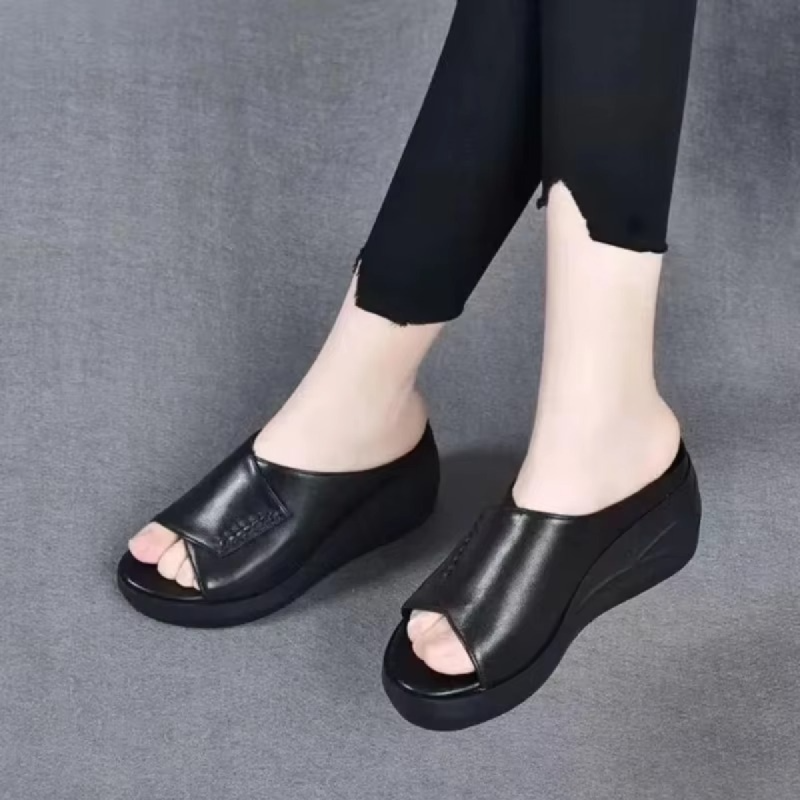 Waterproof Comfy Wedge Slippers for Women mln110